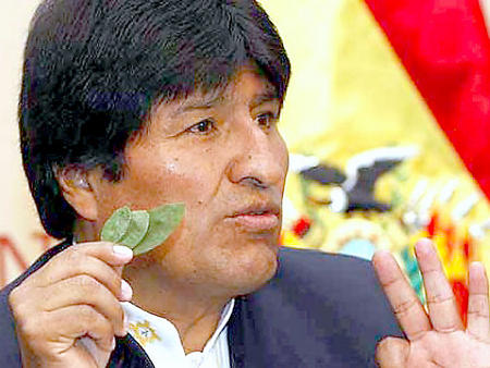 Evo Morales defiende la coca en Viena