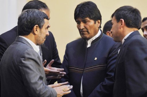 Mahmud Ahmadinejad en Bolivia