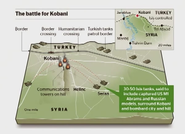 La batalla por el control de Kobani, en Siria